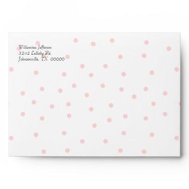 Pretty Pink and White Envelope