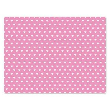 Pretty Pink & White Hearts | Custom Tissue Paper