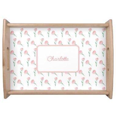 Pretty Preppy Peony Mug Gift for Mom Serving Tray