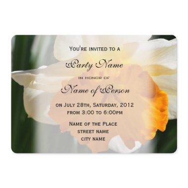pretty spring yellow, white daffodil flower party