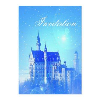 princess party fairytale castle Invitations