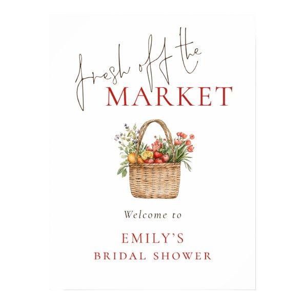 Printable Fresh off Market Welcome  Poster