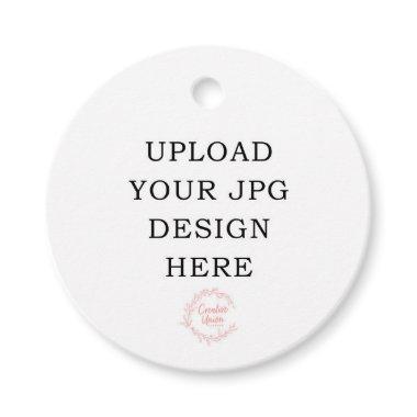 Printed 2" Round Favor Tags