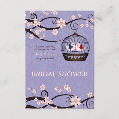 Prisoners of Love Violet Bridal Shower Invitations