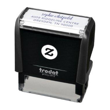 Professional Business DIY Script Return Address Self-inking Stamp