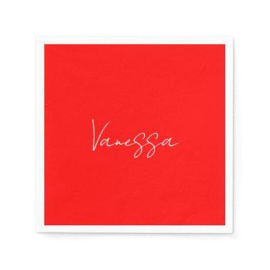 Professional handwriting name custom napkins