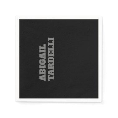 Professional minimalist bold modern custom plain napkins