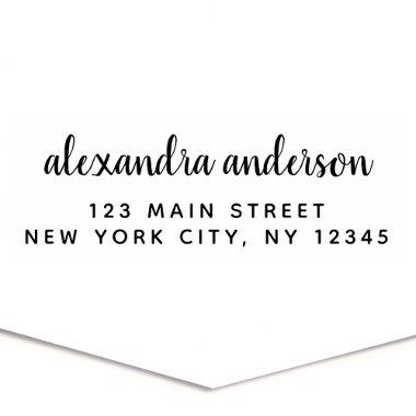 Professional or Personal Elegant Return Address Self-inking Stamp