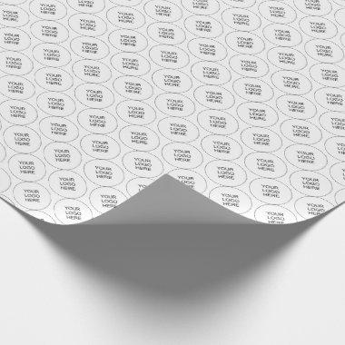 Promotional Upload Add Your Business Logo Here Wrapping Paper