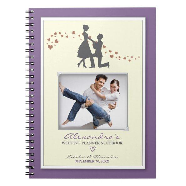 Proposal Bride's Wedding Planner Notebook (purple)