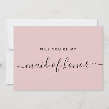 Proposal Will You Be My Maid Of Honor Bridal Party Invitations