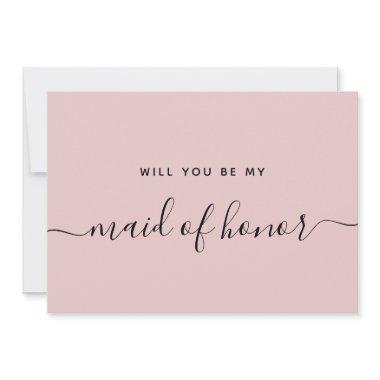 Proposal Will You Be My Maid Of Honor Bridal Party Invitations