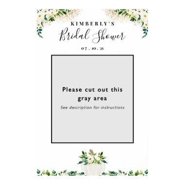 Pumpkin  Photo Booth Frame Prop Poster
