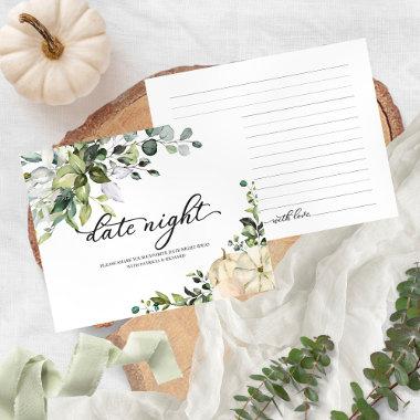 Pumpkin Fall Bridal Shower Date Night Invitations