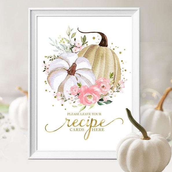 Pumpkin Fall  Recipe  Sign