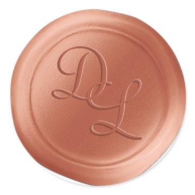 Pumpkin Spice 2 Letter Monogram Wax Seal Stickers