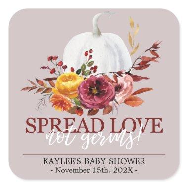 Pumpking Hand Sanitizer labels Personalized fall