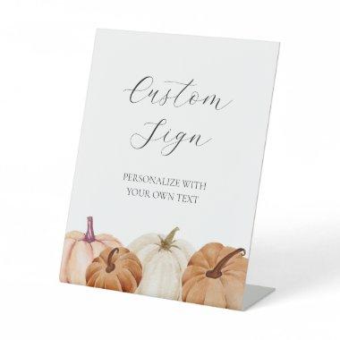 Pumpkins Custom Text Sign