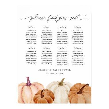 Pumpkins Seating Chart Foam Board