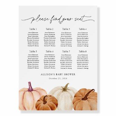 Pumpkins Seating Chart Foam Board