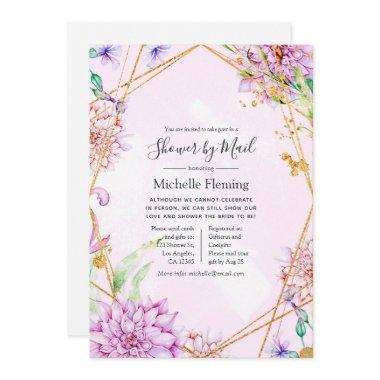 Purple and Gold Floral Shower by Mail