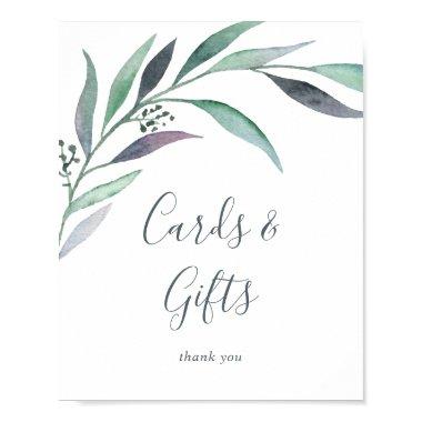 Purple and Green Eucalyptus  and Gifts Sign