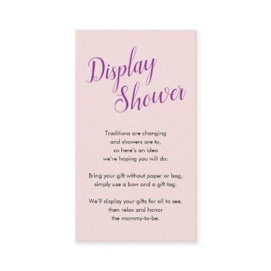 Purple and Pink | Display Shower