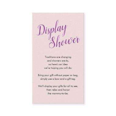 Purple and Pink | Display Shower Invitations