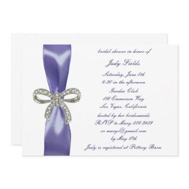 Purple Blue Diamond Bow
