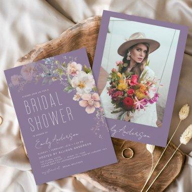 Purple Boho Wildflower  Photo