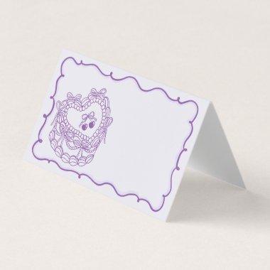 Purple Bow Coquette Cake Bachelorette Place
