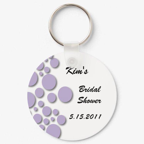 Purple Bubble Bridal Shower Key Chain
