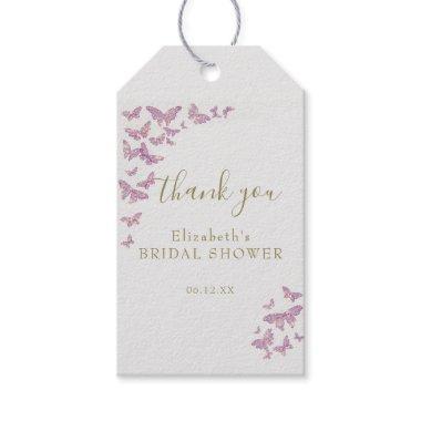 Purple Butterfly Boho Chic  Thank You Gift Tags