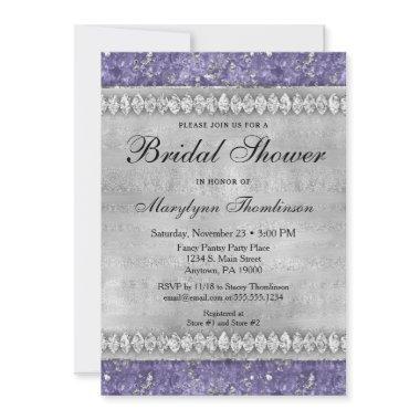 Purple Diamonds  Silver