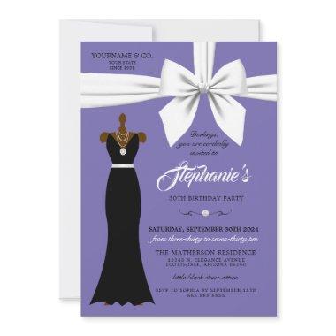 Purple Elegant Fashion Tiffany Birthday