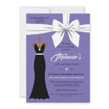Purple Elegant Fashion Tiffany Birthday