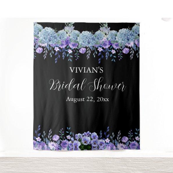 Purple Floral  Photo Booth Backdrop