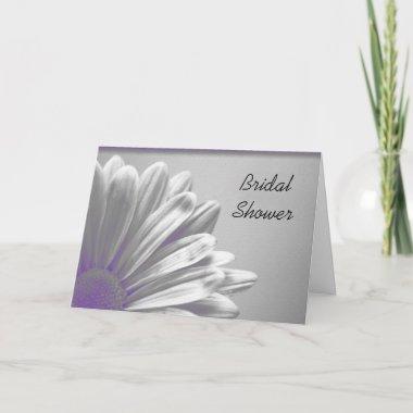 Purple Floral Highlights Bridal Shower Invitations