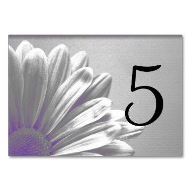 Purple Floral Highlights Table Numbers