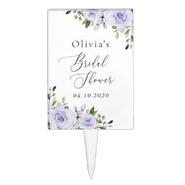 Purple Flowers, Lilac Flowers, Boho,  Cake Topper
