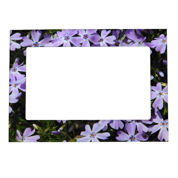 Purple Flowers Magnetic Frame