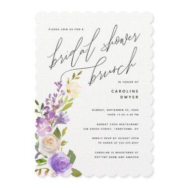 Purple Garden Floral  Brunch
