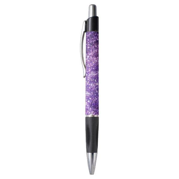 purple glitter sparkle glow shine happy pen