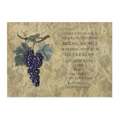 Purple Grapes Fruit Wine Tasting Party