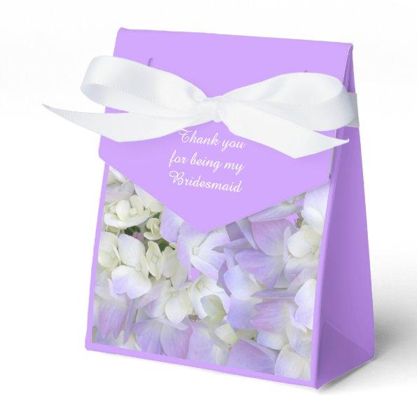 Purple Hydrangea Bridesmaids Thank You Gift Box