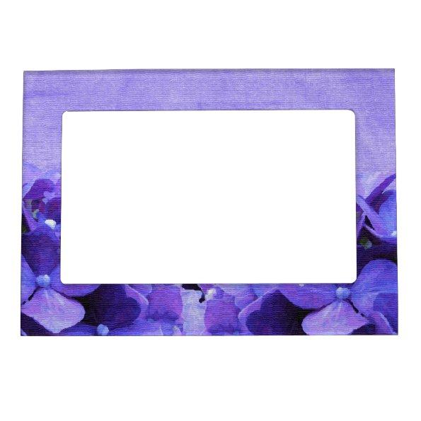 Purple Hydrangeas Magnetic Frame