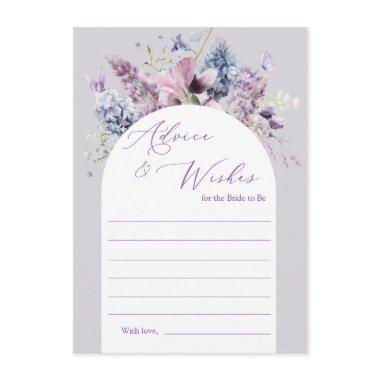 Purple + Lavender Floral Advice Card
