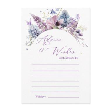 Purple + Lavender Floral Advice Card