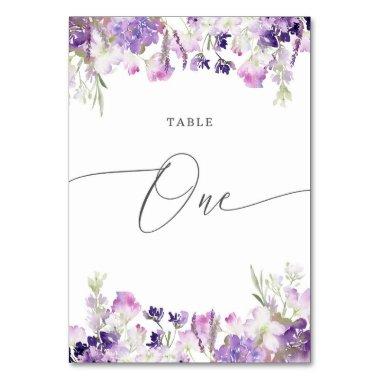 Purple lavender One Table Number