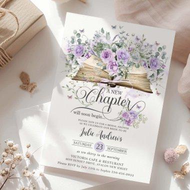 Purple Lilac Floral Book New Chapter